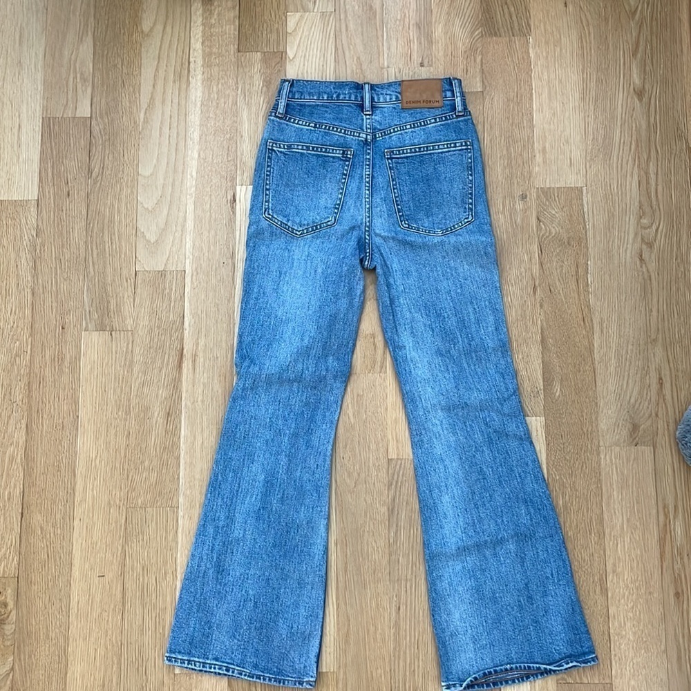 Denim Forum Twiggy High Rise Flare Jeans - Picture 3 of 5